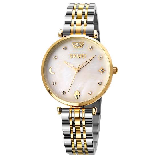 JAM TANGAN ANALOG WANITA RANTAI SKMEI TYPE 1800 ORIGINAL WATERESISTAN/JAM TANGAN RANTAI STAINLESS STEEL/