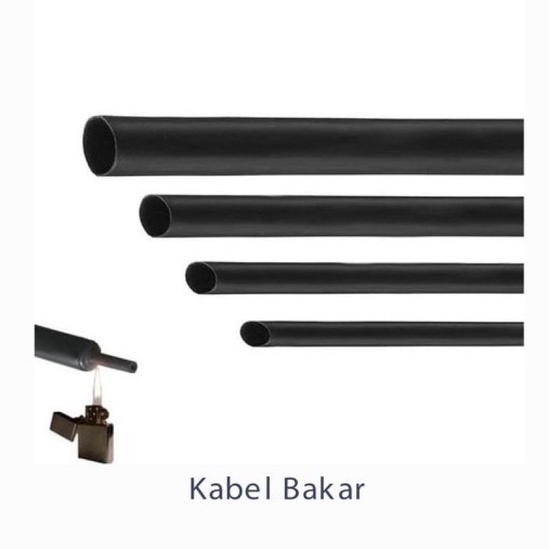 ISOLASI BAKAR SELANG KABAR KABEL BAKAR 8mm 8 mm SOLASI BAKAR KABEL BAKAR ecer HEATSHRINK TUBE 8mm