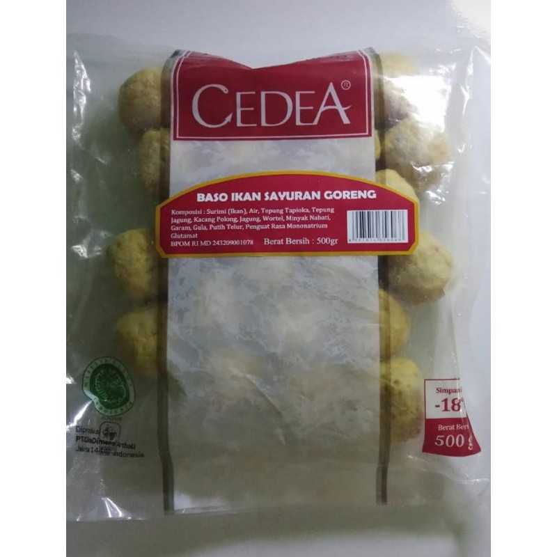 

Cedea Baso Ikan Sayuran Goreng 500gram