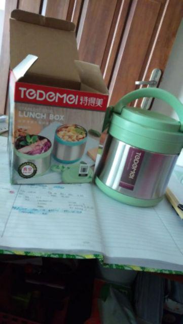 Food Jar Tedemei 6571 Lunchbox Kotak Makan Tedemei Stainless Bulat