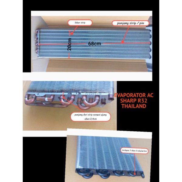 EVAPORATOR Ac Sharp R32 AH-A5SEY - AH-A7SAY
