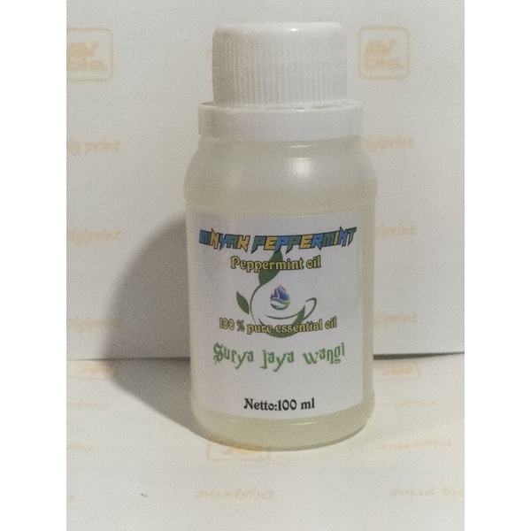 PEPPERMINT OIL 100% PURE ESSENTIAL OIL KEMASAN 100 ML