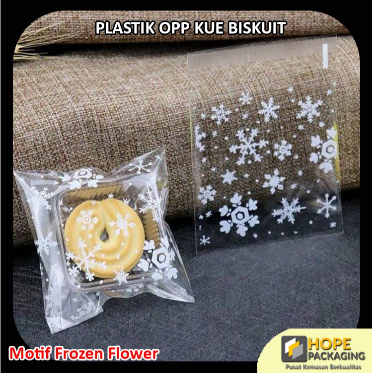 [20 Pcs] Plastik OPP Cookies Packing / Kemasan Kue Plastik Kue Snow flakesTransparan