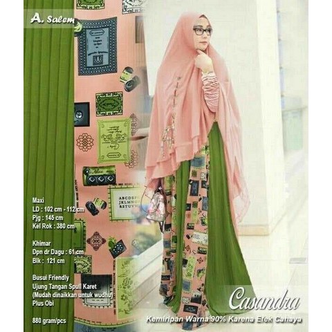 Brand gamis unik model motif corak batik syari syari'i big size xl xxl jumbo qs