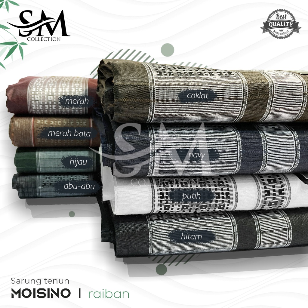 SARUNG MOISINO MOTIF SABUK RAIBAN POLOS DEWASA TERLARIS