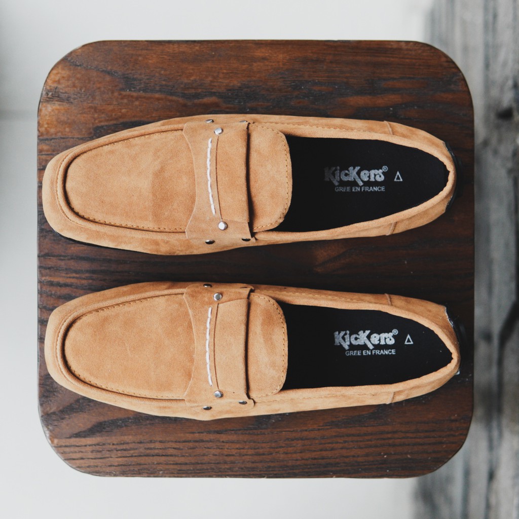 COD !! Sepatu Slop Pria Kickers Knop PAPARA Sepatu Kasual Slip On Pria Santai Murah