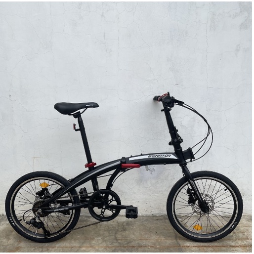 Sepeda Lipat Discbrake Alloy Senator Folding Bike