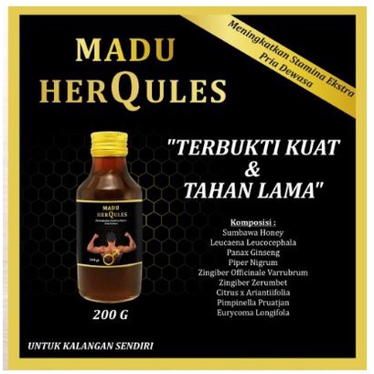 

Madu Herqules 200g - Madu Stamina - Madu Kejantanan Murni Asli 100%