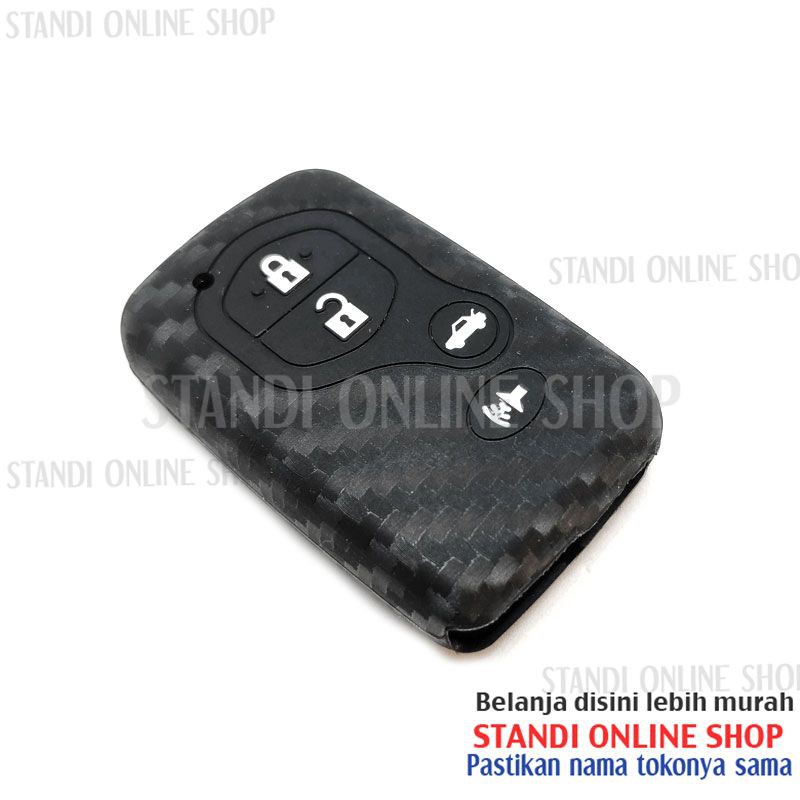 Kondom Kunci Silikon Carbon Remote Toyota Camry Altis Land Cruiser