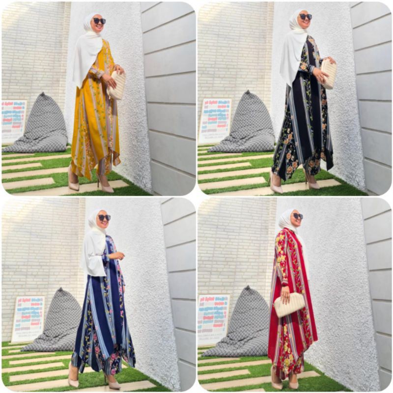 SETELAN CELANA DAN LONG TUNIK BUSUI/PAKAIAN WANITA MUSLIMAH/BAJU ONESET RAYON/SETCEL ORI GLADYS