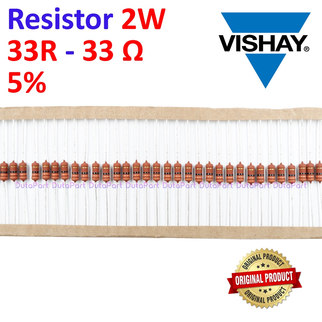 Resistor 33 Ohm 2 Watt 5% ORIGINAL VISHAY 2W 33R HIGH QUALITY