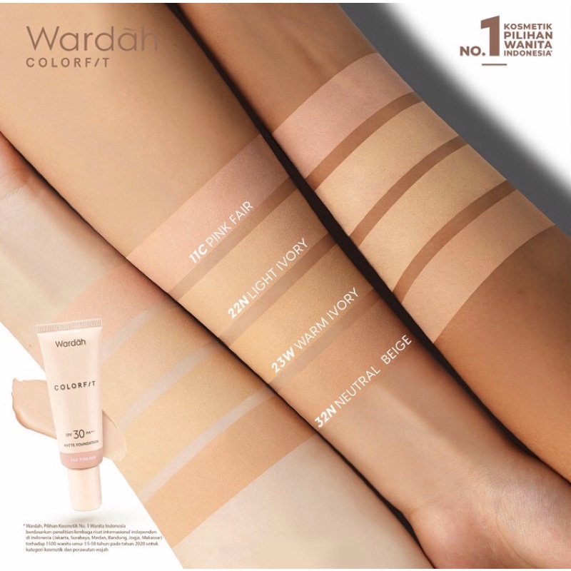 Wardah Colorfit Matte Foundation SPF 30 PA+++ - 25ml