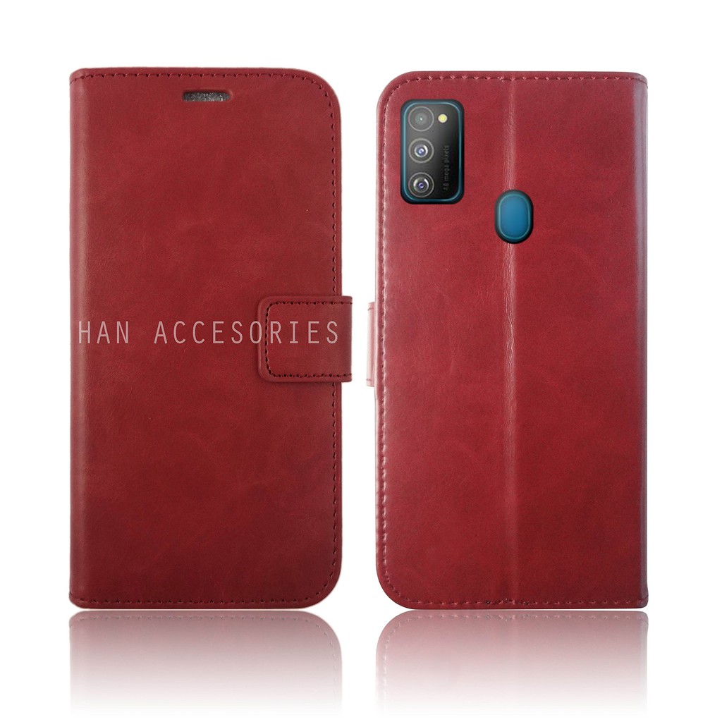 Samsung Galaxy M30S Original Fashion Selular Flip Leather Case - Flip Cover