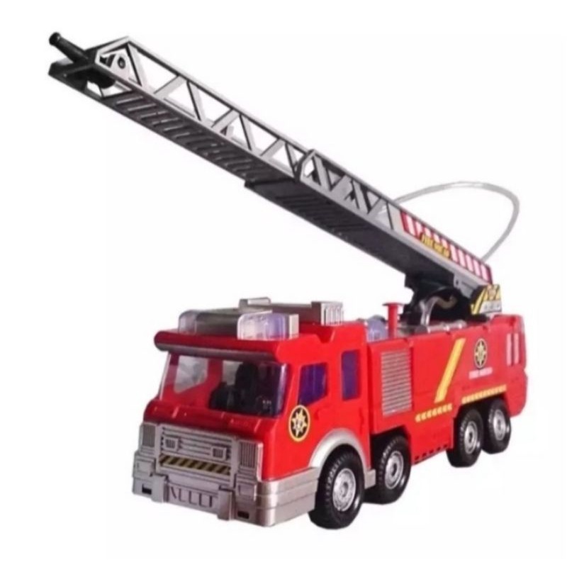 Mainan Edukasi anak - Mobil Pemadam Kebakaran bisa semprot air ( Fire Squad Firemen Truck ) SY732-6