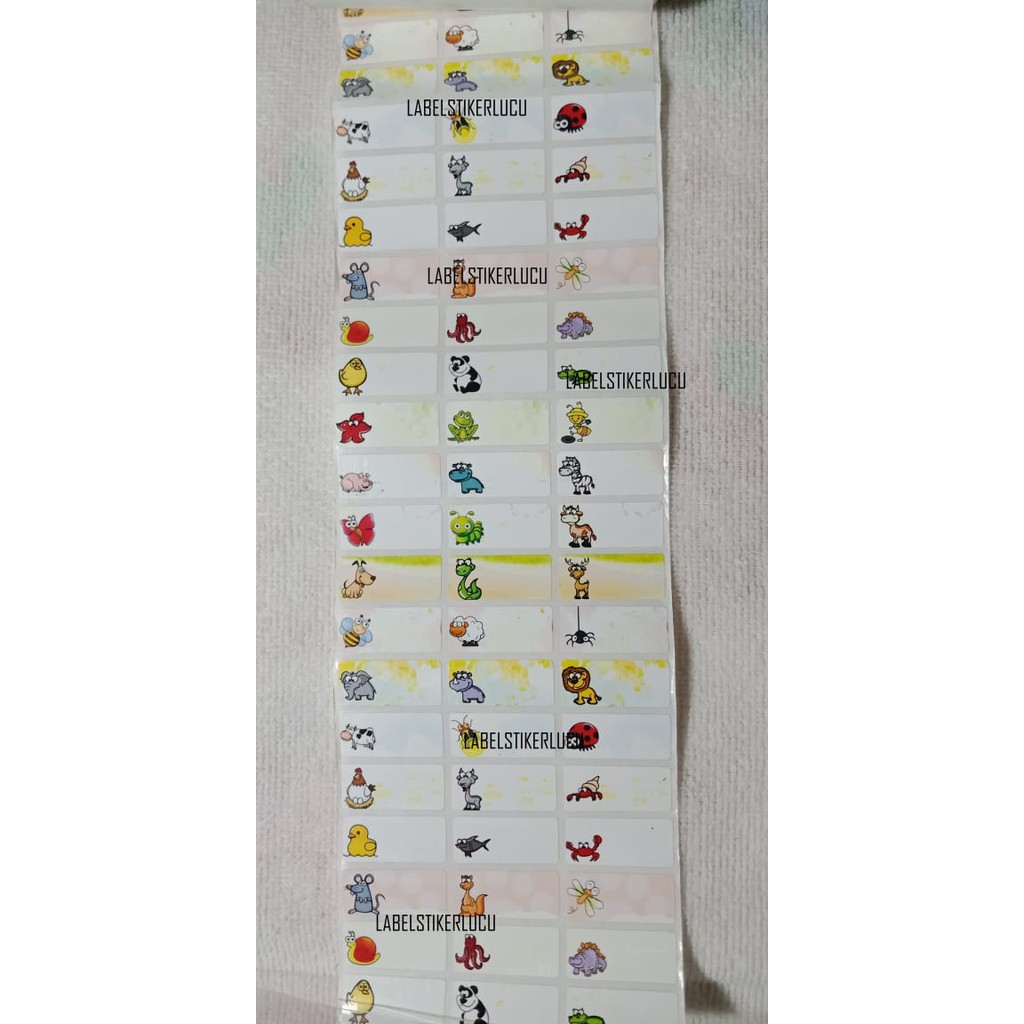 

Sticker Label Motif Animals (isi 72pcs) variasi gambar