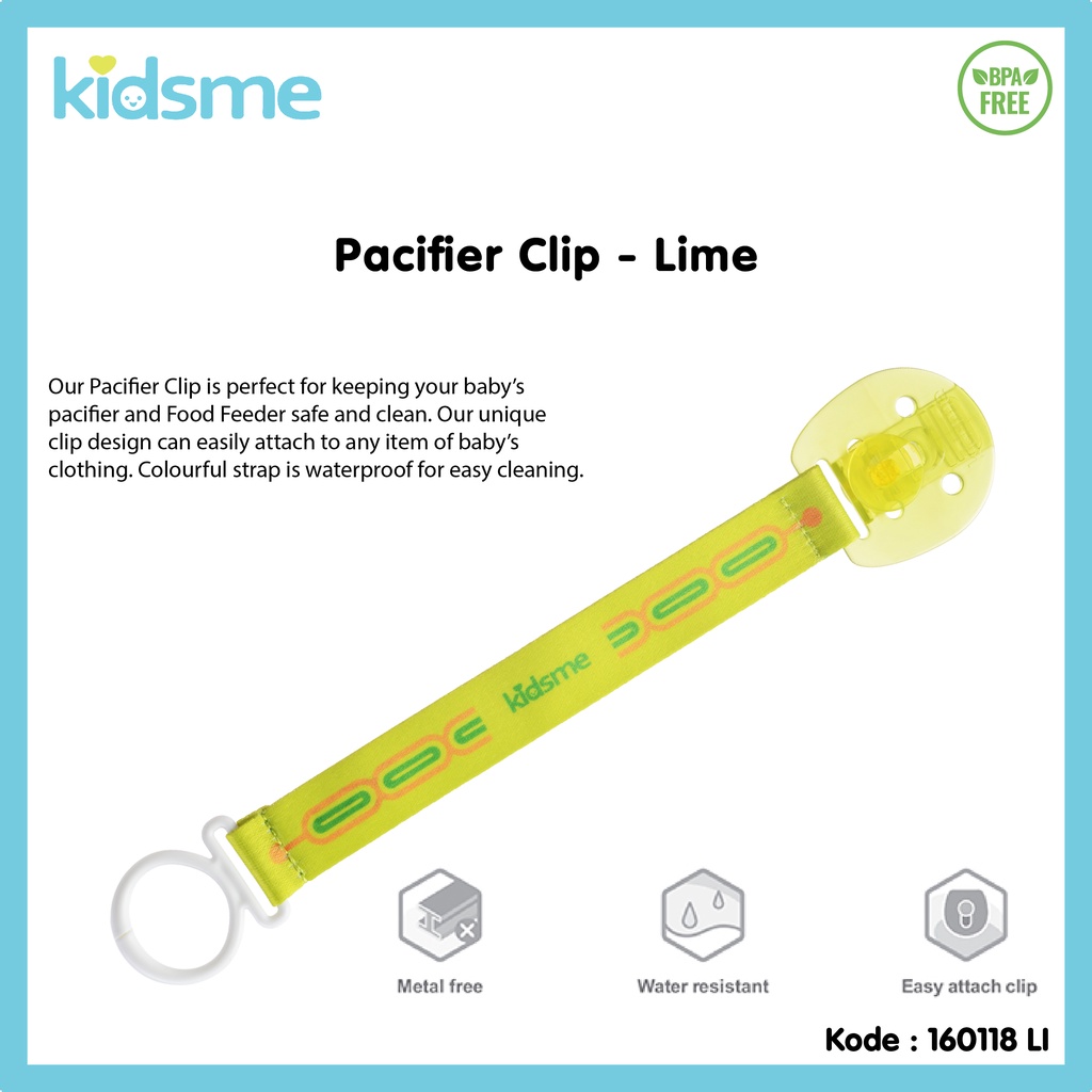 KIDSME Pacifier Clip Pacifier Holder Pengait Empeng Teether Tali Empeng Pacifier Strap