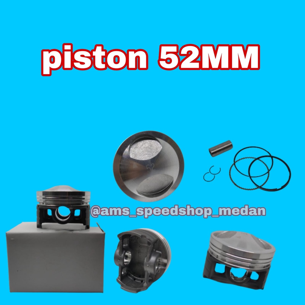 Piston Seher Jenong Racing Komplit 51,25 52 53,4 55,25 mm Pen 13 ring pen n klip-1