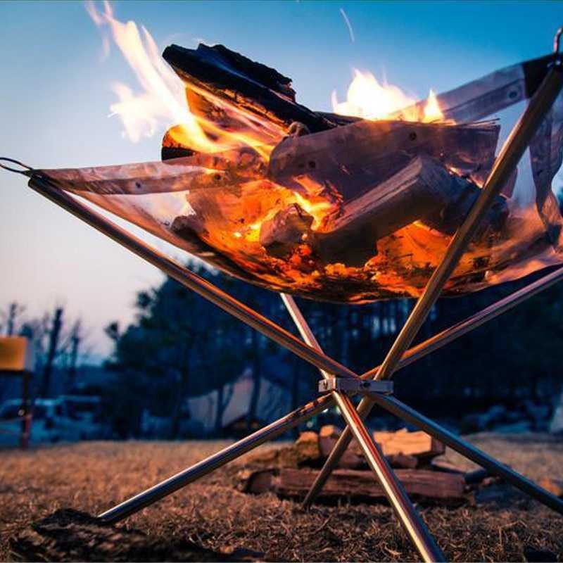 Terbaru ! Glodpuppe Stand Api Unggun Portable Solid Fuel Camping Tool - EZ203