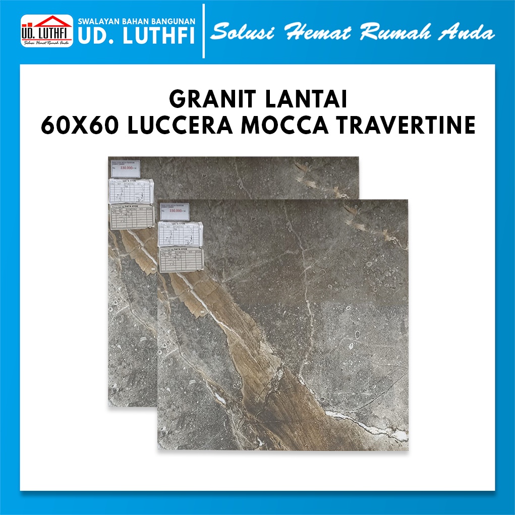 Granit Lantai 60x60 Luccera Moca Travertine