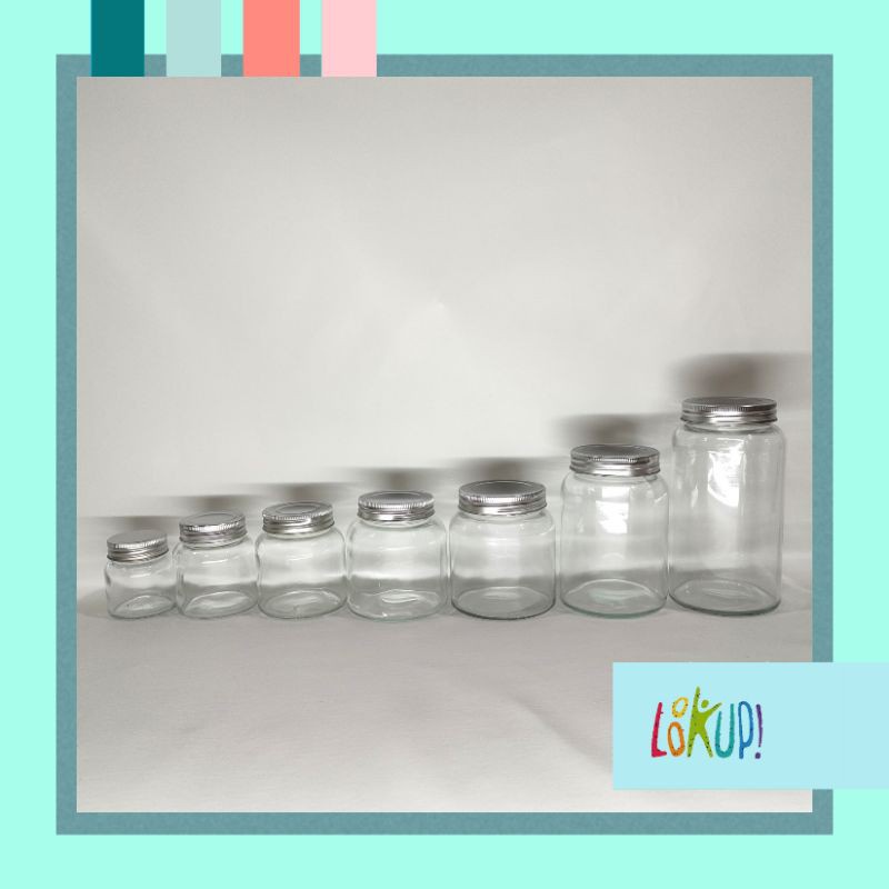 TOPLES KACA / JAR KACA / GLASS JAR / jar kue / jar peach gum / jar ice cream/toples ikan cupang(SSB)