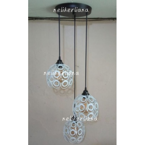 Lampu gantung cabang 3#ring