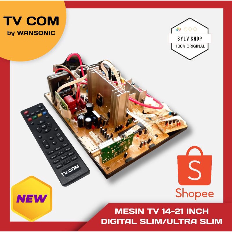 mesin tv tabung  dengan siaran digital 21 inch SLIM tabung TV COM , WCOM
