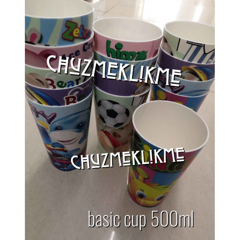Gelas minum lion star 500 ml/Gelas plastik basic cup lion star 500 ml/Gelas lion star