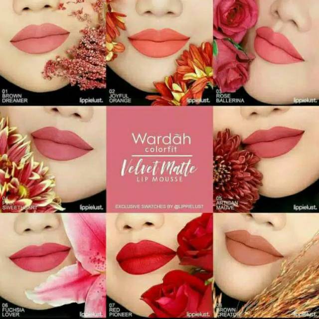 wardah velvet matte