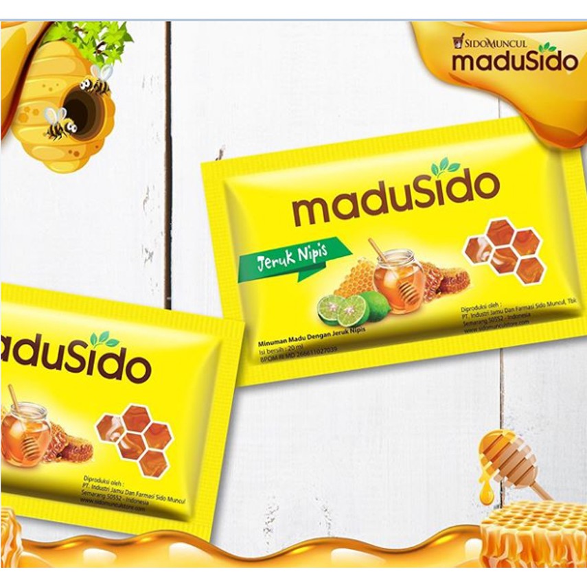 ❤ Under100 ❤ Madu Sido SidoMuncul Original | Jahe | Jeruk Nipis 1 box isi 12 atau 10 sachet BPOM Minuman