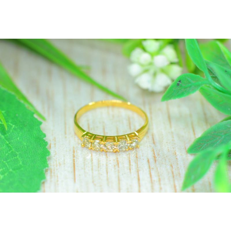 CincinWanitaEmasBerlianMotifListring