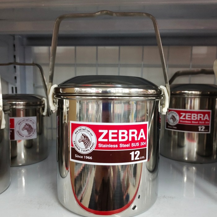 Rantang zebra 12 cm. RANTANG PIKNIK. RANTANG SOTO STAINLESS STEEL