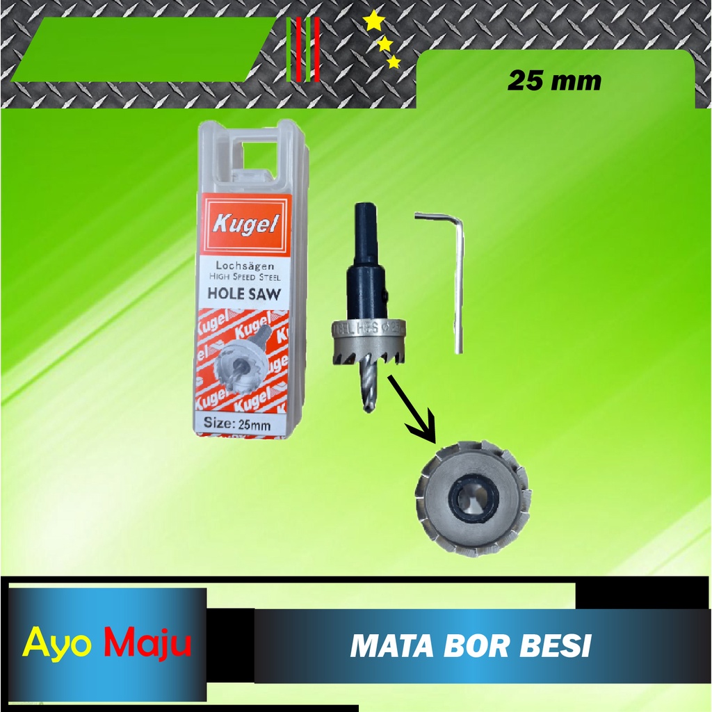 Hole Saw Besi 25mm / HoleSaw Besi 25mm / Mata Bor Besi 25mm KUGEL
