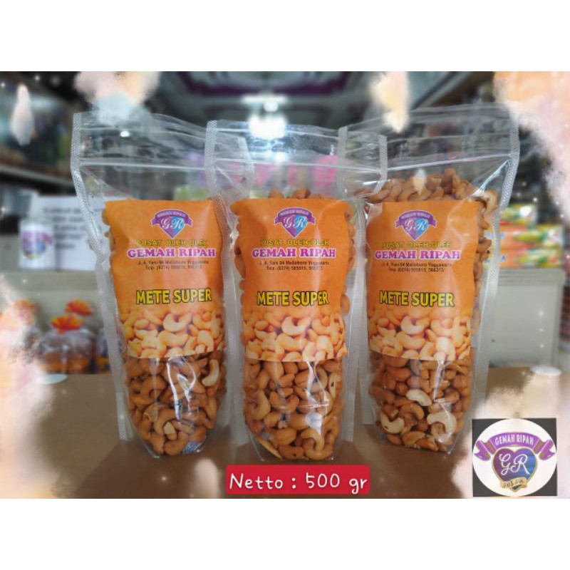 

Kacang Mete Goreng Super l Mete Asli Jogja 1/2 KG l Mete Gemah Ripah