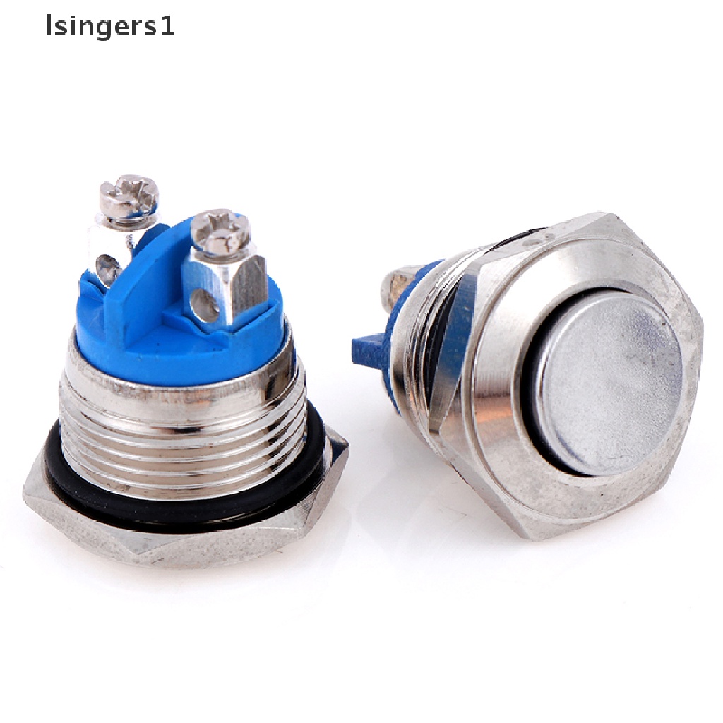 (lsingers1) Tombol Tekan Metal 16mm Tanpa Momentary reset