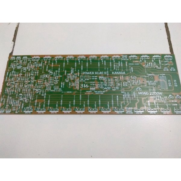 PCB Power Amplifier Class H 2200 Watt Built up 3U