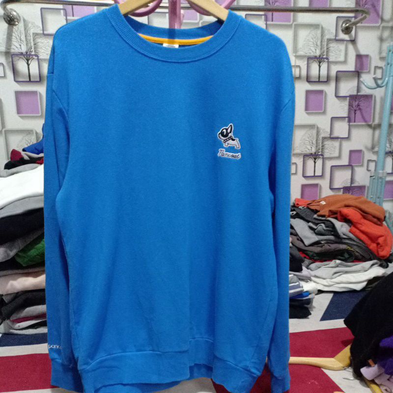 crewneck pancoat biru