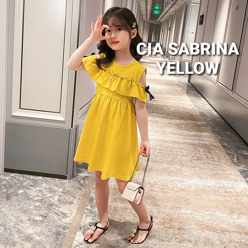 CIA SABRINA DRESS / BAJU DRES ANAK KOREA IMPOR / BAJU DAILY ANAK PEREMPUAN REMAJA TANGGUNG IMPORT