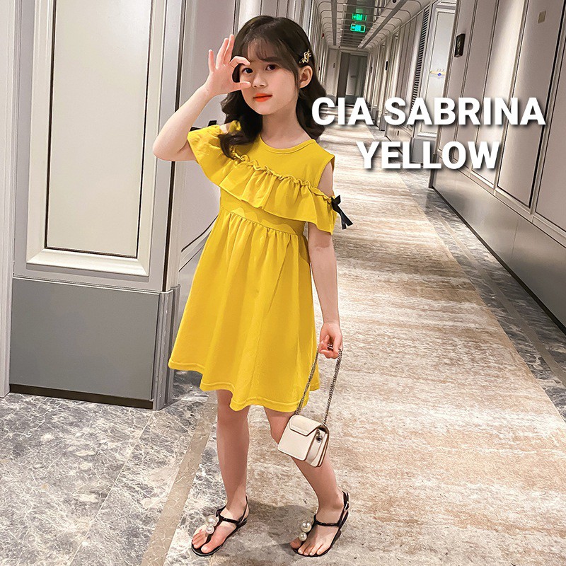 CIA SABRINA DRESS / BAJU DRES ANAK KOREA IMPOR / BAJU DAILY ANAK PEREMPUAN REMAJA TANGGUNG IMPORT