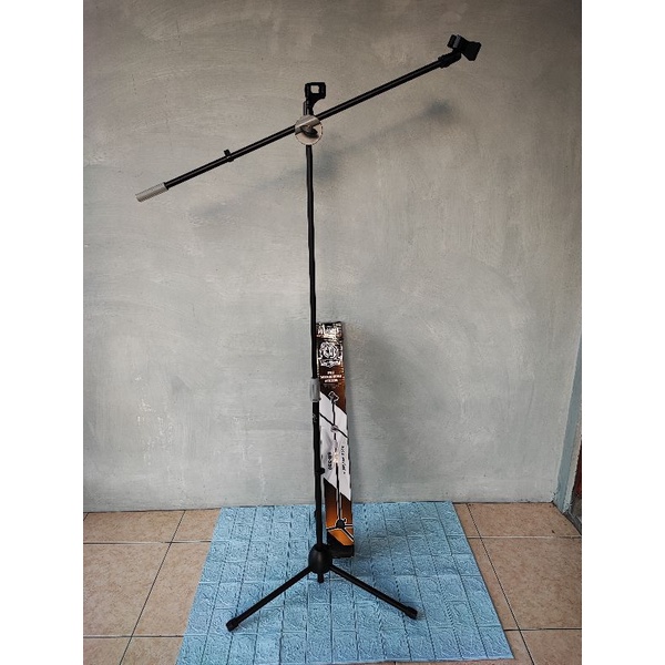 Stand Cagak Mic Panjang BMA SR350 SR-350 Double Mic SR 350 Tripod Stand Microphone Stand Mic Berdiri