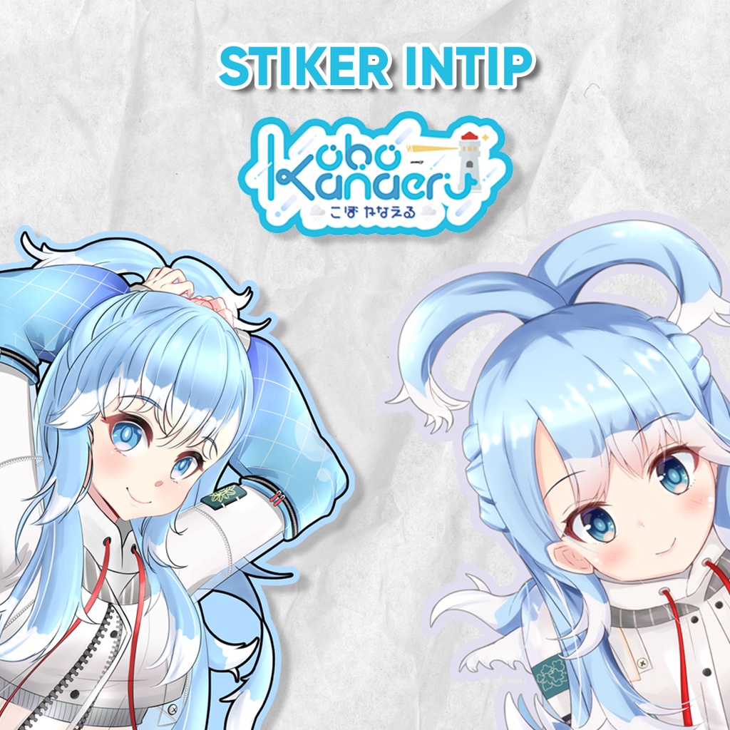 

Stiker Kobo Kanaeru Intip Samping Hololive Vtuber Anime Waterproof