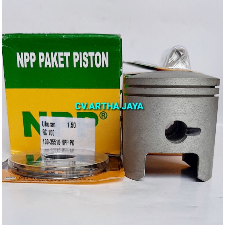 PISTON KIT NPP SUZUKI RC100 / RC 100 / TORNADO GX 100 ( STD / 050 / 100 / 150 / 200 ) ( 52,5 / 53 / 53,5 / 54 / 54,5 ) (100-35510-NPP)-1