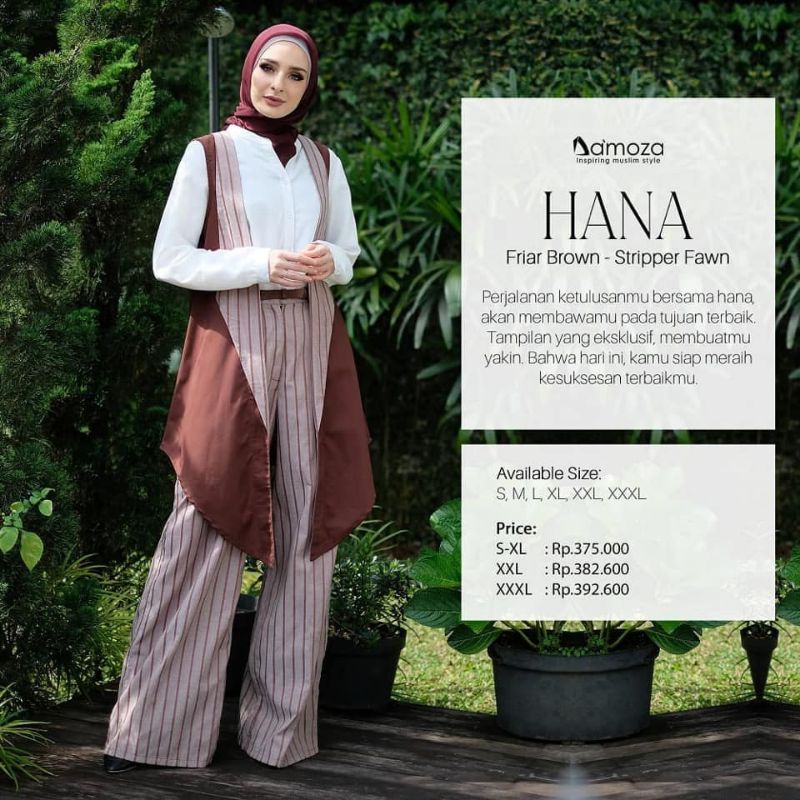 HANA DAMOZA/SET HANA/DAMOZA SETELAN/SETELAN DAMOZA/HANA BROWN/HANA GREY