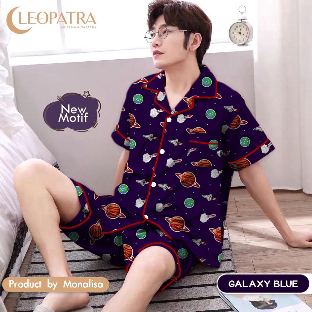 SS Monalisa CLEOPATRA Piyama HP L All Size Celana Lengan Pendek Motif Karakter - Part 1 Dewasa