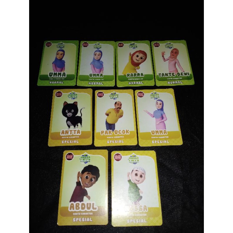 Kartu Karakter Nussa Dan Rarra Keliling Dunia