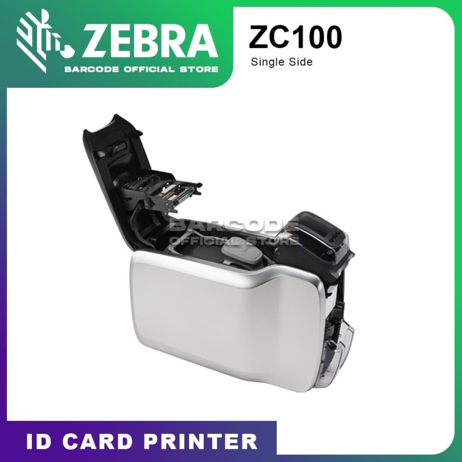 Jual ZEBRA ZC100 ID CARD PRINTER KARTU PVC - SIMPLEX ( SATU SISI