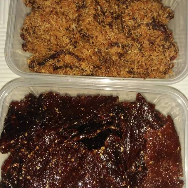 

Dendeng kelapa dan dendeng manis