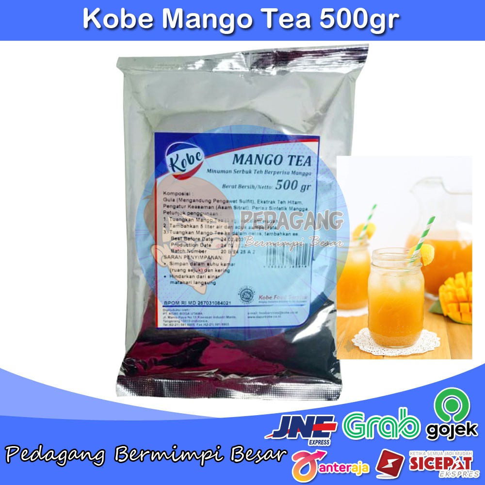 Kobe Manggo Tea 500gr | Minuman Rasa Mangga | Manggo Tea
