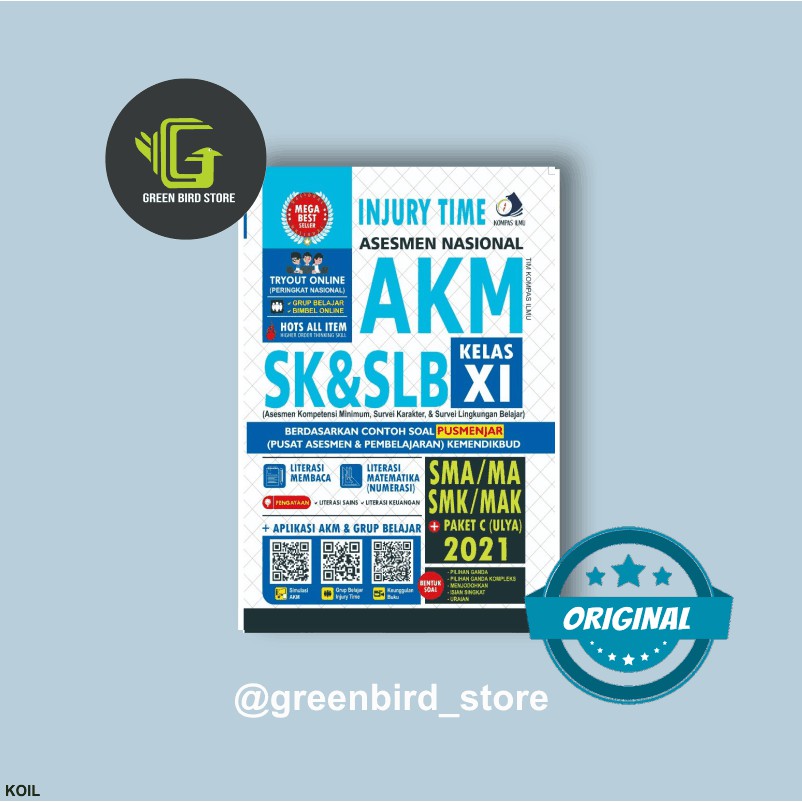 Buku Penunjang Sekolah Injury Time Akm Sma Ma Smk Mak 2021 Shopee Indonesia