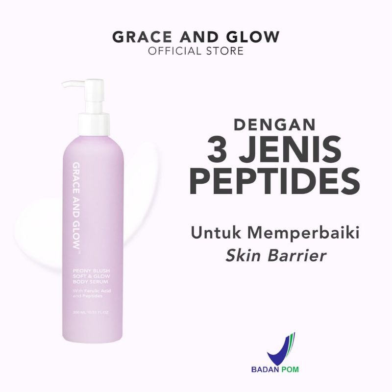 Grace &amp; Glow Peony Blush Anti Blemish Body Serum with Ferulic Acid + Peptides