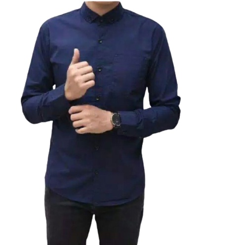 BEST KEMEJA PRIA MENS POLOSAN LENGAN PANJANG COOLMAN PAKAIAN PRIA CASUAL PAKAIAN DINAS PNS KERJA